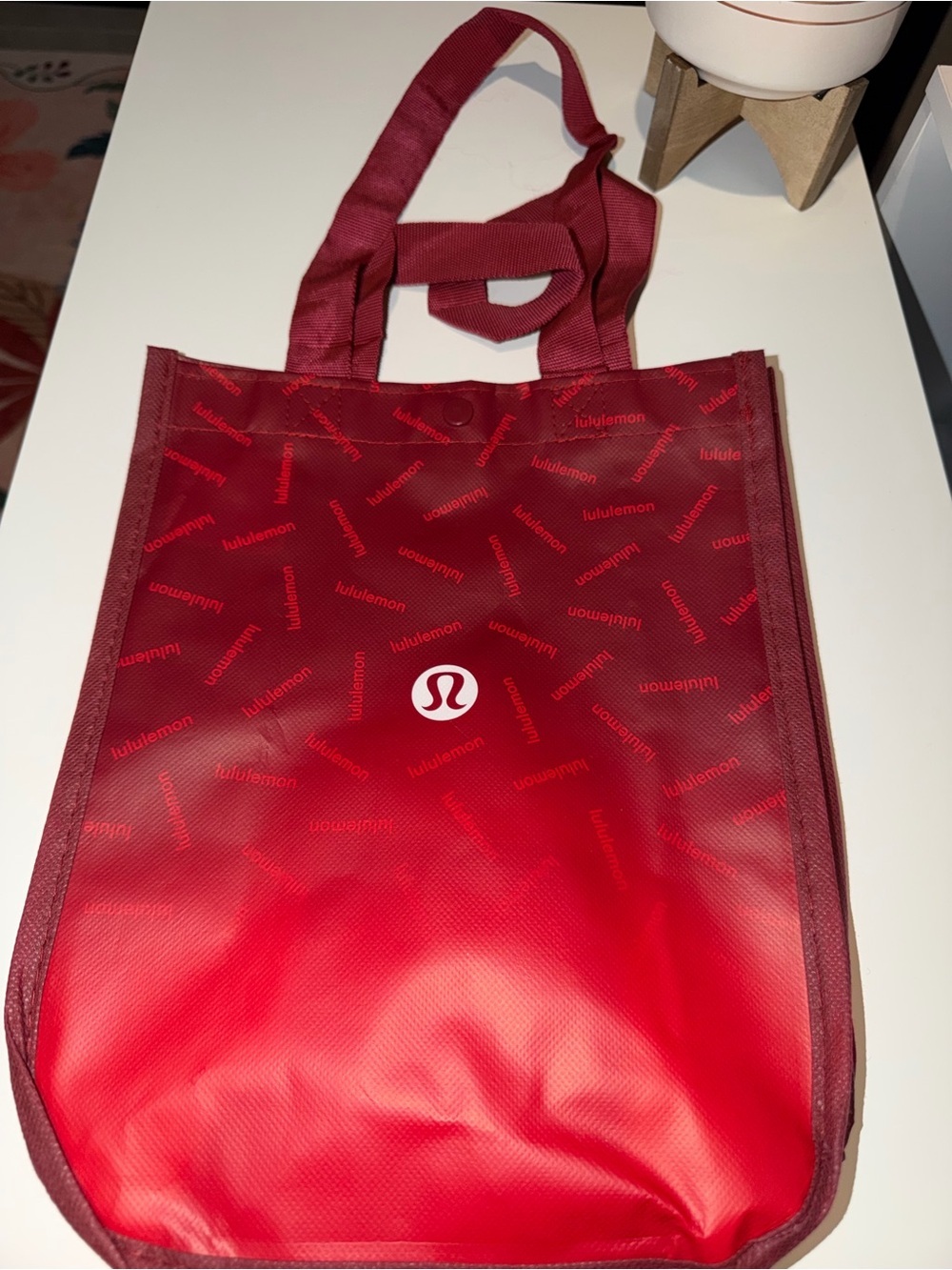 lululemon athletica Red Ombre Logo Tote